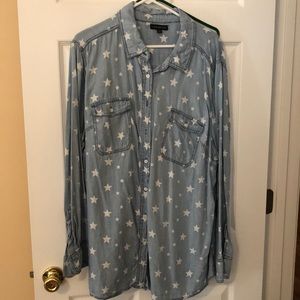 Star-print shirt